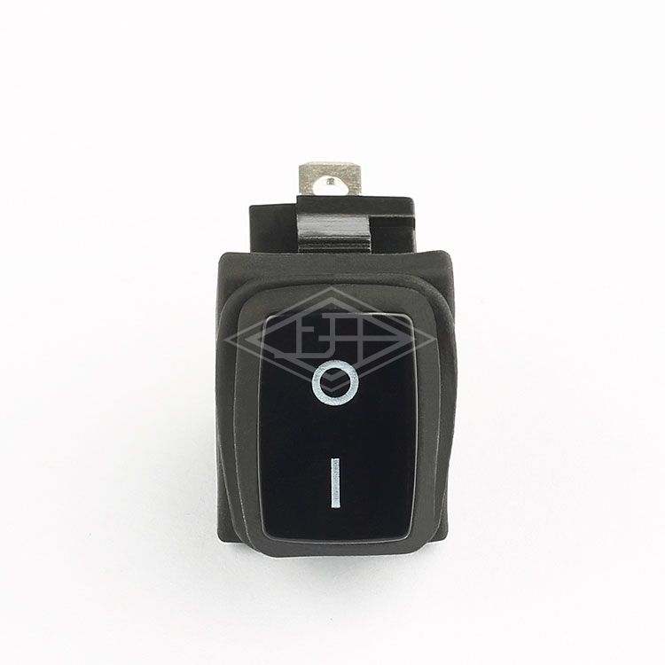 KCD3 10A 250v AC T105 Black Miniature On Off Waterproof Rocker Switch