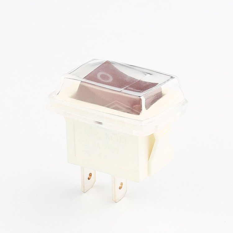 KCD3 CE UL 2Pin Mini Plastic Waterproof Cover Rocker Switch