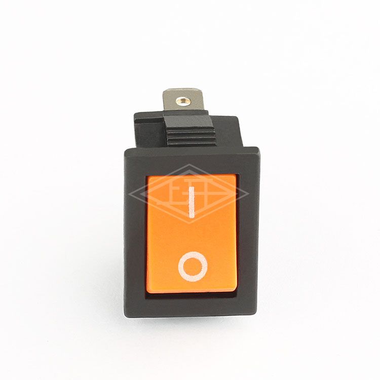 KCD3 T55T105 2Pins Yellow Mini On-Off Rocker Switch