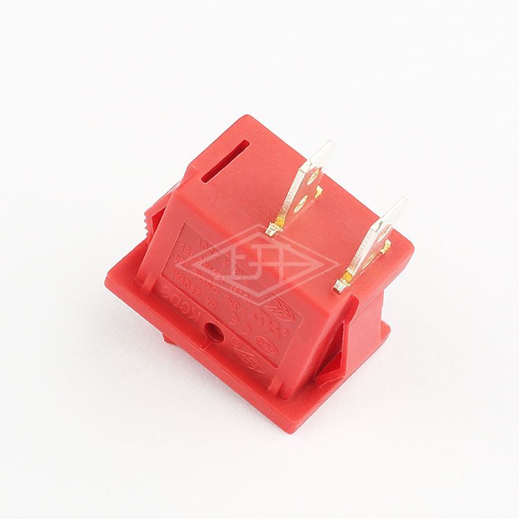 KCD3 T105 Red Single pole Plastic 2 Pin Mini Rocker Switch