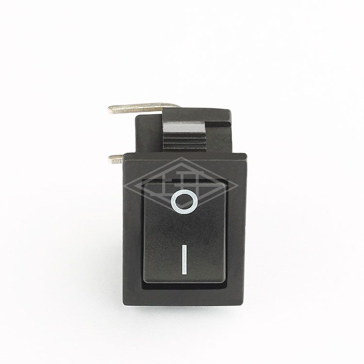 KCD3 UL CE T85 55 250V AC 2 Pin Black Plastic Mini Rocker Switch