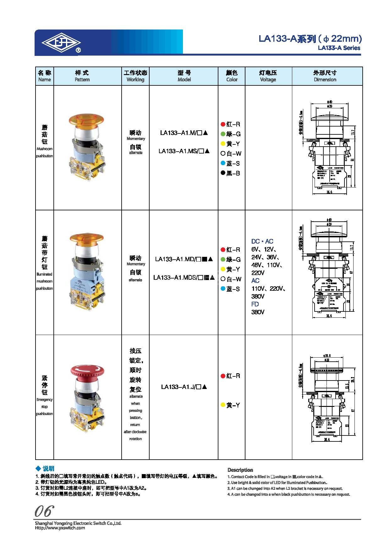 22mm emergency switch 1no1nc self locking emergency stop switch red mushroom emergency push button switch