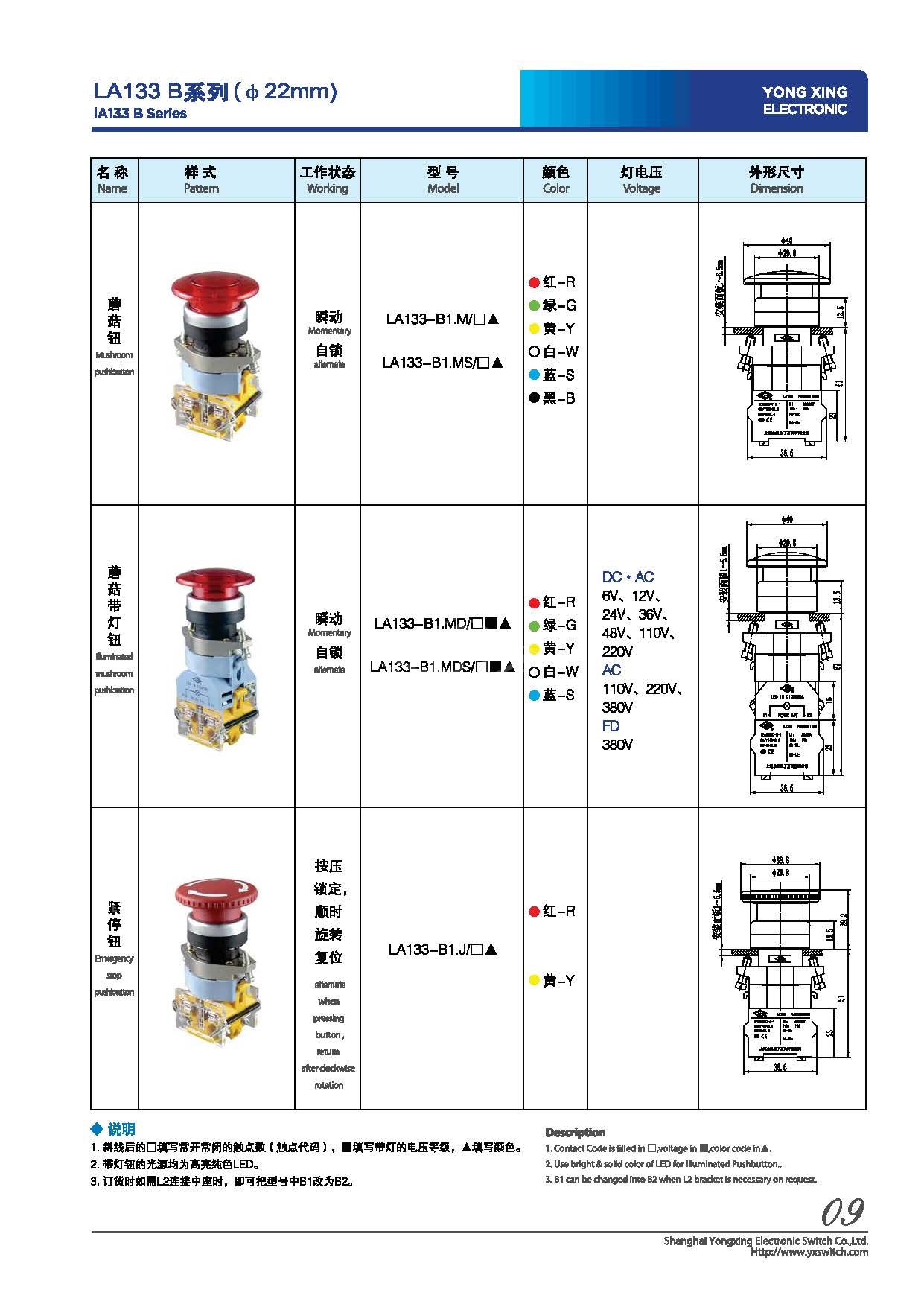 22mm emergency switch 1no1nc self locking emergency stop switch red mushroom emergency push button switch