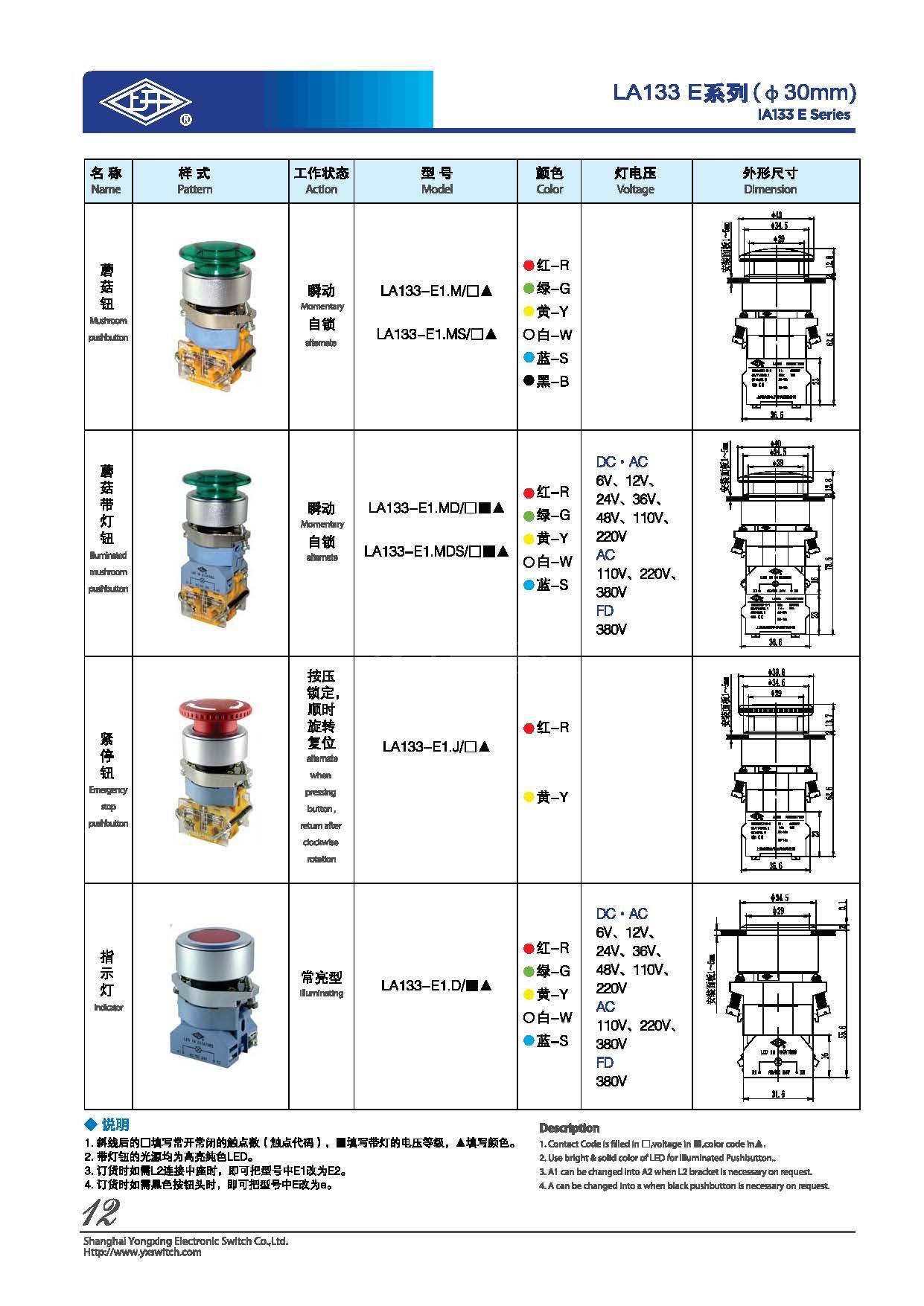 22mm emergency switch 1no1nc self locking emergency stop switch red mushroom emergency push button switch